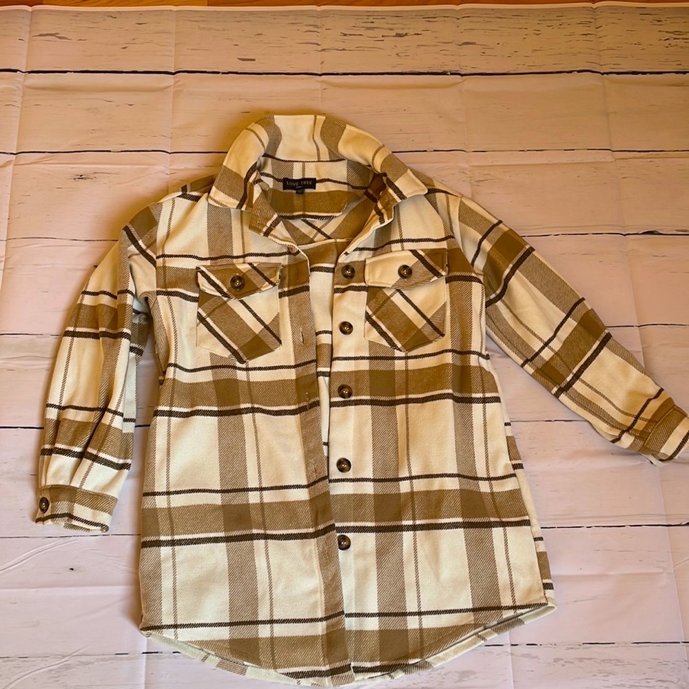 Love tree long shacket